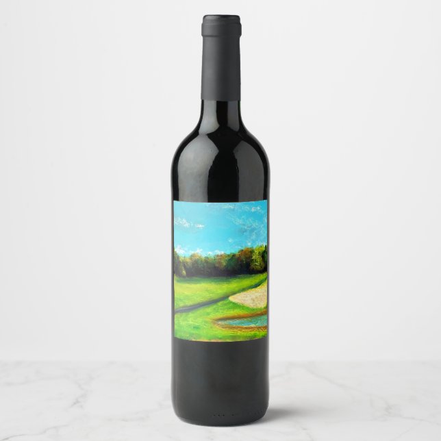 Le Étiquette Vin Vert (Devant)