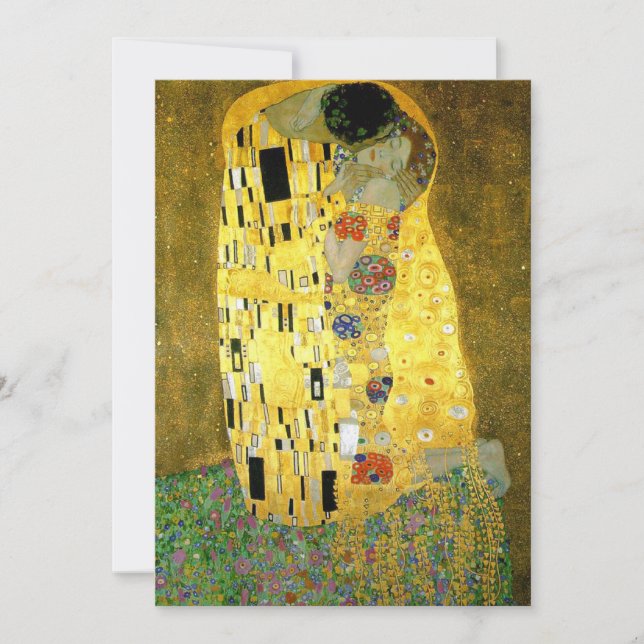 Le Faire-part de mariage du baiser de Gustav Klimt (Devant)