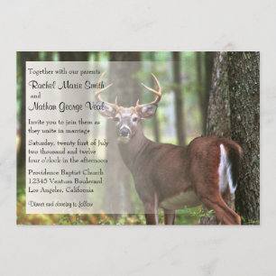Le faire-part de mariage d'un chasseur