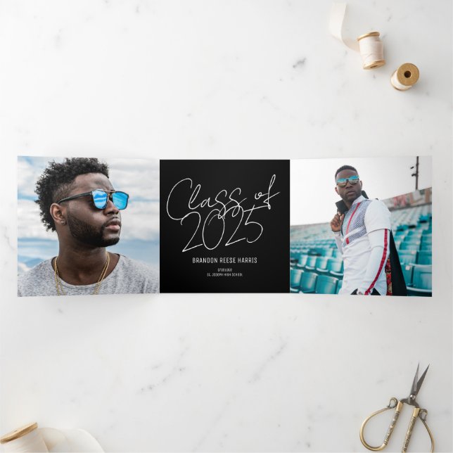 Le Faire-part triplé Décontracté (Intérieur)