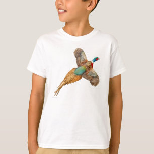 Le faisan étranglé d'anneau badine le T-shirt