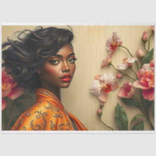 Le Femme Viktorianisch Beauty Romance Rose Dekoupa Seidenpapier