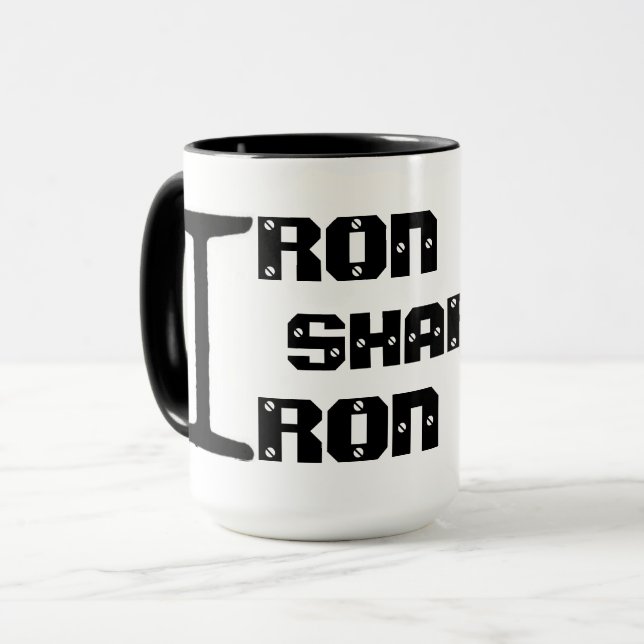 Le FER AFFILE la tasse de café de FER (Devant gauche)