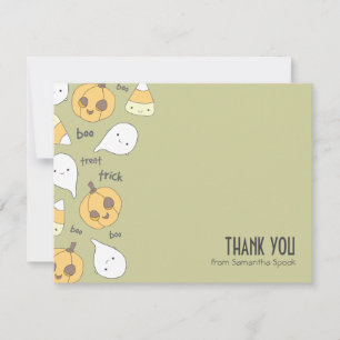 Le festin de tour huent ! cartes de note plates de