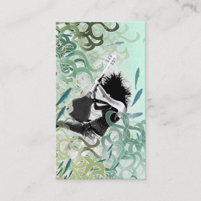 Le feu d'Aqua - carte de visite (Devant)