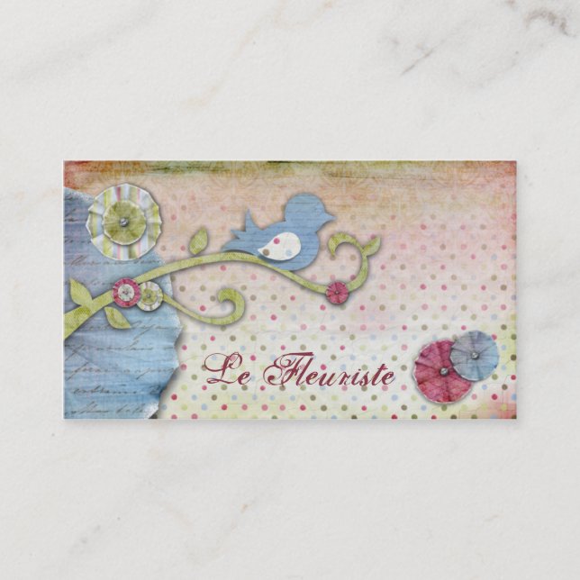 Le Fleuriste Business Cards Visitenkarte (Vorderseite)