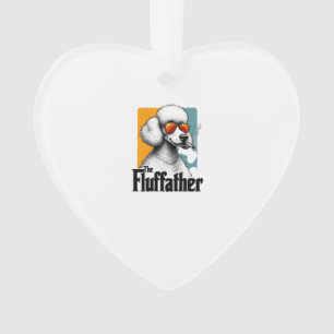 Le Fluffather Caniche Vintage Drôle de Chien Mafia
