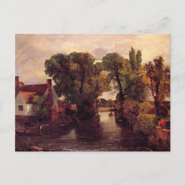 Le flux de moulage par John Constable Carte postal (Devant)