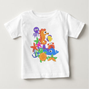 Le fond du T-shirt infantile tba 5-6-2009 de mer