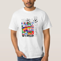 Le football 2010 de T-shirt de coupe du monde
