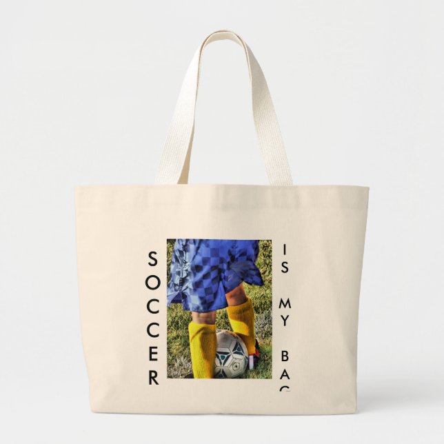 "LE FOOTBALL EST MON SAC" Sac en toile (Devant)