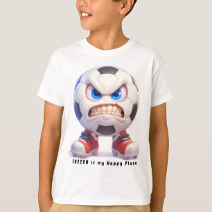 Le football est mon T-shirt avec photo Happy Place