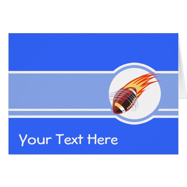 Le football flamboyant ; Bleu (Devant horizontal)