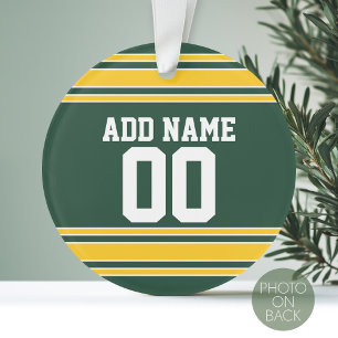 Le football Jersey avec le nombre nommé fait sur
