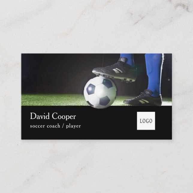 Le football ou carte de visite d'entraîneur de (Devant)