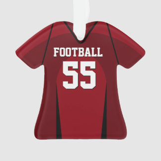 Le football rouge et noir Jersey