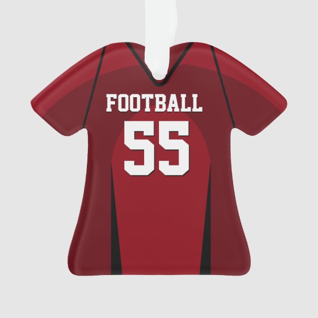Le football rouge et noir Jersey (devant)