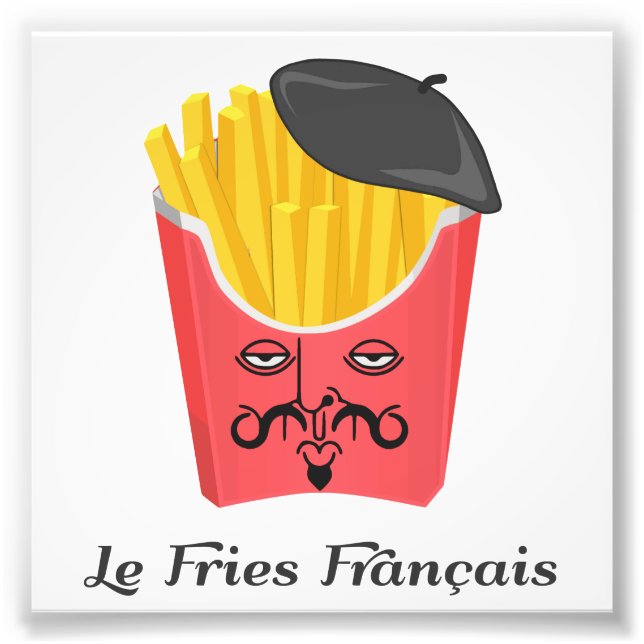 Le French Fries aus Frankreich Fotodruck (Vorne)
