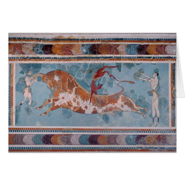 Le fresque de torero, palais de Knossos, Crète (Devant horizontal)
