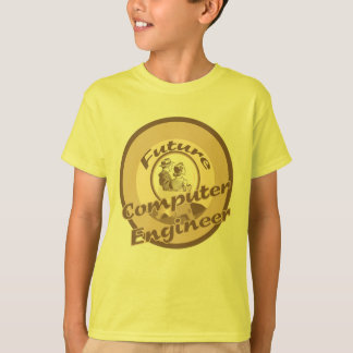 Le futur ingénieur informaticien badine le T-shirt
