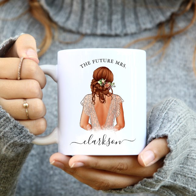 Le Futur Mme Photo Personnalisée Café Mug (Créateur téléchargé)