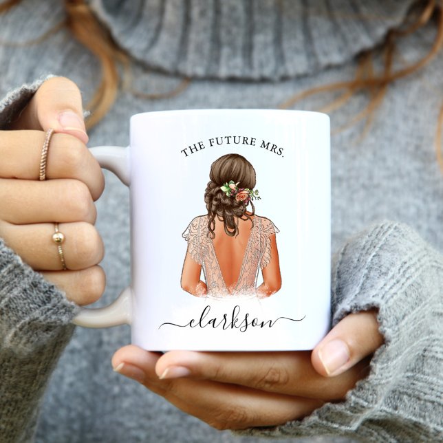 Le Futur Mme Photo Personnalisée Café Mug (Créateur téléchargé)