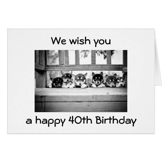 LE GANG HUSKY VOUS SOUHAITE UN JOLI 4E ANNIVERSAIR (Devant horizontal)