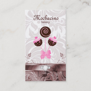 Le gâteau de carte de visite de boulangerie saute