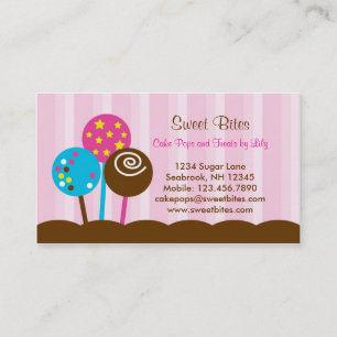 Le gâteau saute le carte de visite de boulangerie