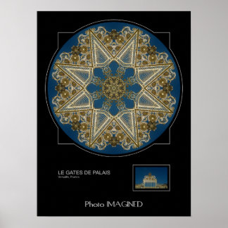 LE GATES DE PALAIS, VERSAILLE, FRANKREICH POSTER