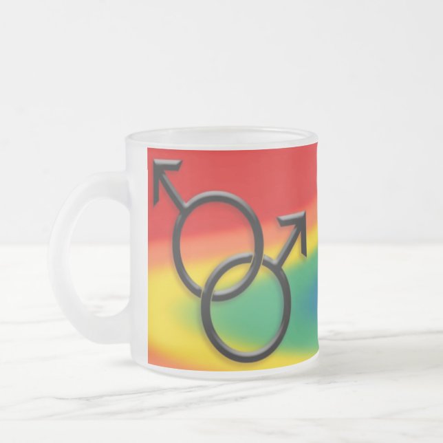 Le gay pride met en forme de tasse des cadeaux du (Gauche)