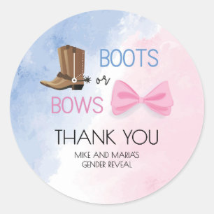 Le genre Boots ou Bows révèle les autocollants de 