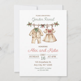 Le genre de Noël révèle une invitation modifiable