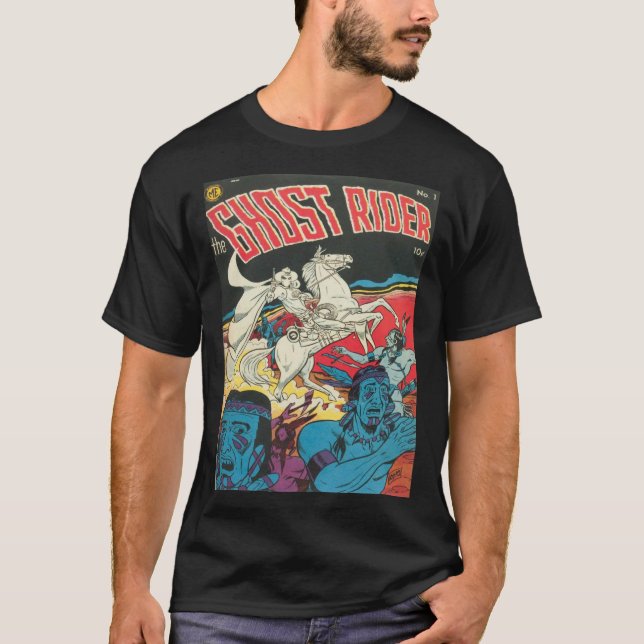 Le Ghost Rider #1 Classic Comic Book T-Shirt (Devant)
