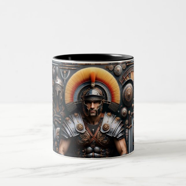 Le gladiateur romain Valor Knolling Mug (Centre)