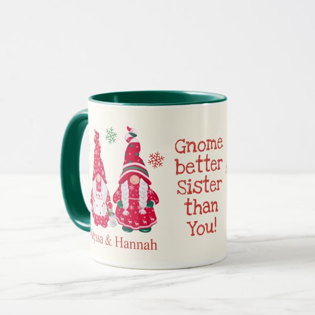 Le Gnome Scandinave Mieux Soeur Que Vous Mug (Devant gauche)