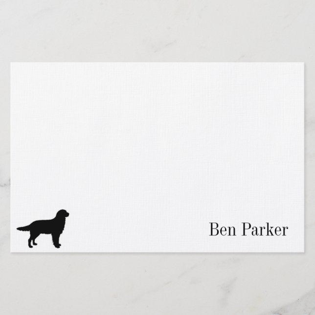 Le golden retriever a personnalisé la papeterie (Devant)