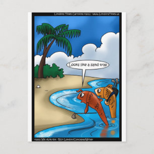Le Golfing Fish Funny Tees Cartes & Autres Cadeaux