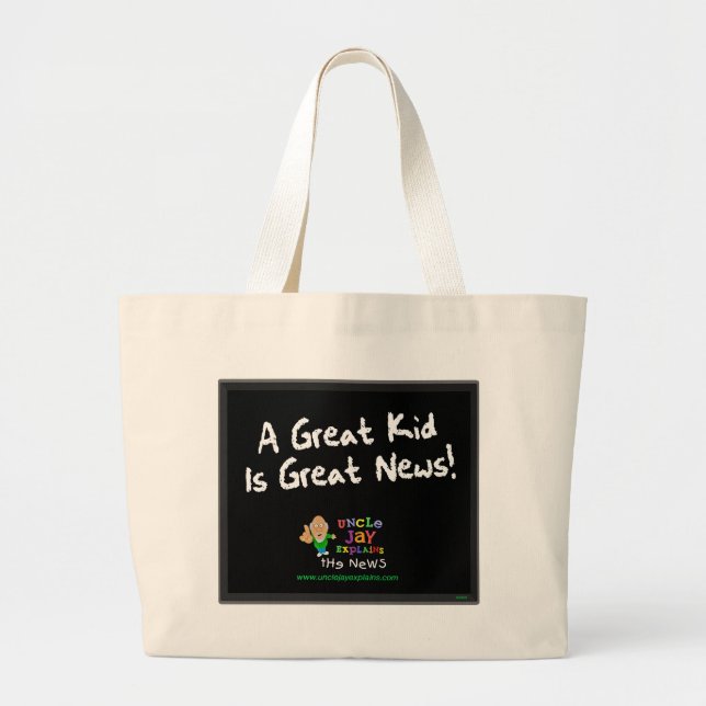 Le "grand enfant est sac de grandes nouvelles" (Devant)