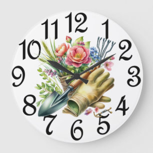 Le grand horloge du jardin de fleurs