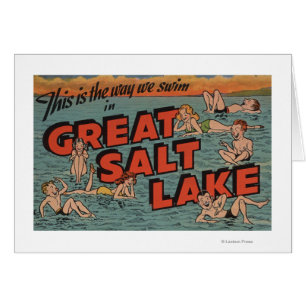 Le Grand Lac Salé, manière d'UtahThe nous SwimUtah