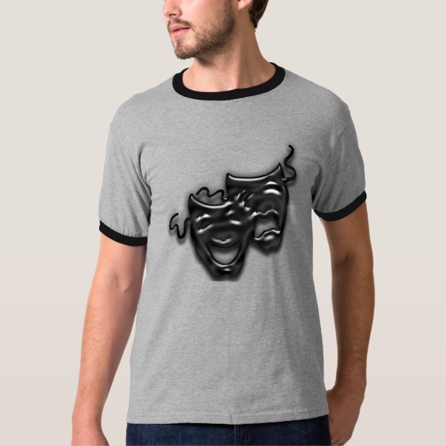 Le grand noir masque le T-shirt de sonnerie (Devant)