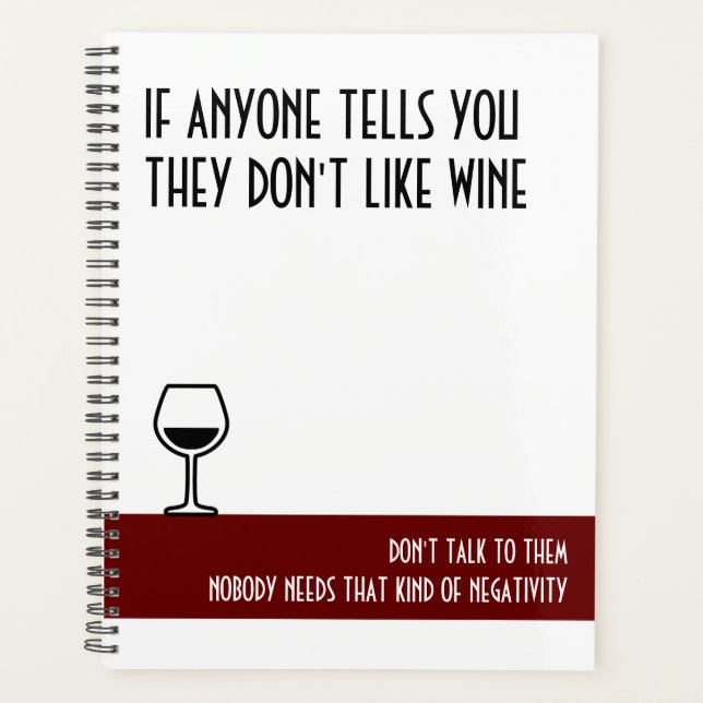 Le grand planificateur rouge de Wine Lover (Devant)