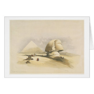 Le grand sphinx et les pyramides de Gizeh, de "E