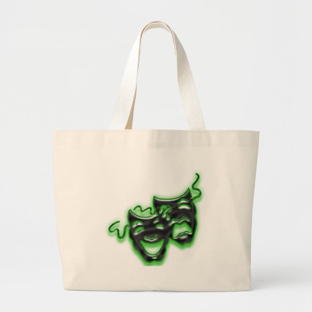 Le grand vert au néon masque le sac fourre-tout (Devant)