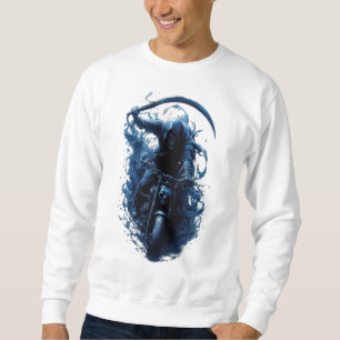 Le Grim Reaper Biker sur un Sweatshirt de moto