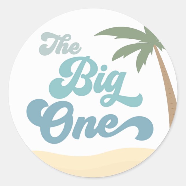 Le gros Sticker pour le premier anniversaire (Devant)