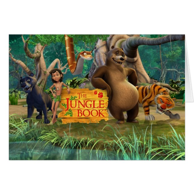 Le groupe de livre de jungle a tiré 5 (Devant horizontal)