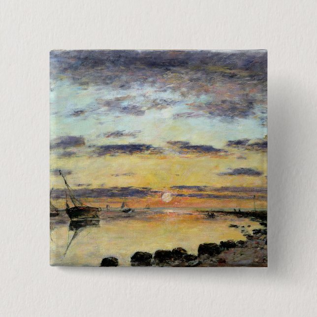 Le Havre, 1889 (Öl auf Leinwand) Button (Vorderseite)