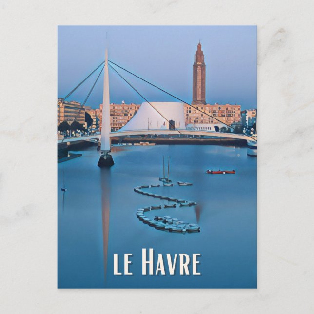 Le Havre Foto Vintage Postkarte (Vorderseite)